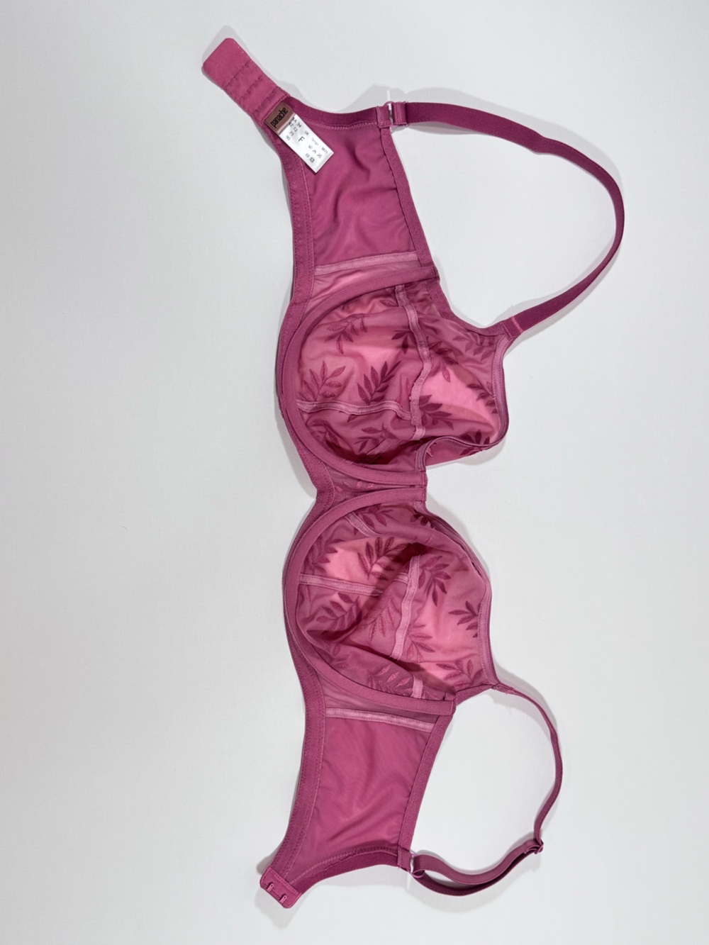 ⁠Panache Tango Underwire Balconette Bra 9071 Pink Coquette Balletcore Size 34F⁠ - Picture 6 of 7